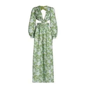 Hannah Green Floral Maxi Dress